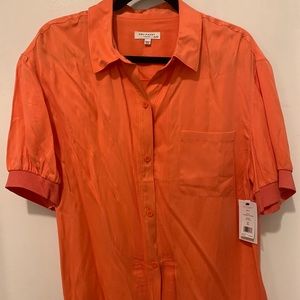 NWT Equipment Abelia Short Sleeve Silk Blouse